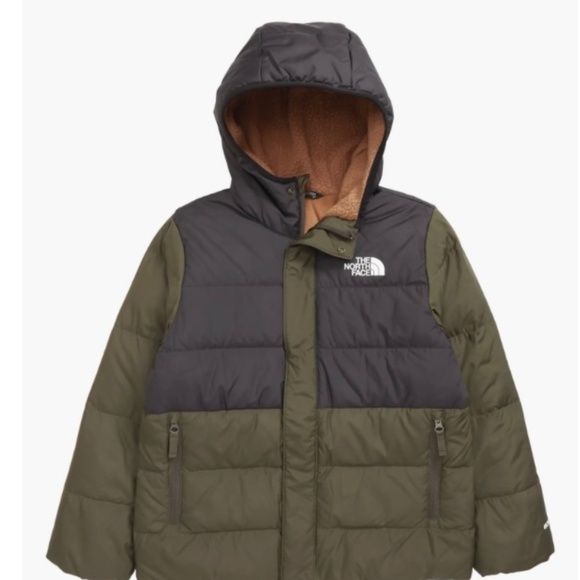 The North Face Kids' Water Repellent Fleece Lined 600 Power Down Puffer Jacket - Picture 1 of 6